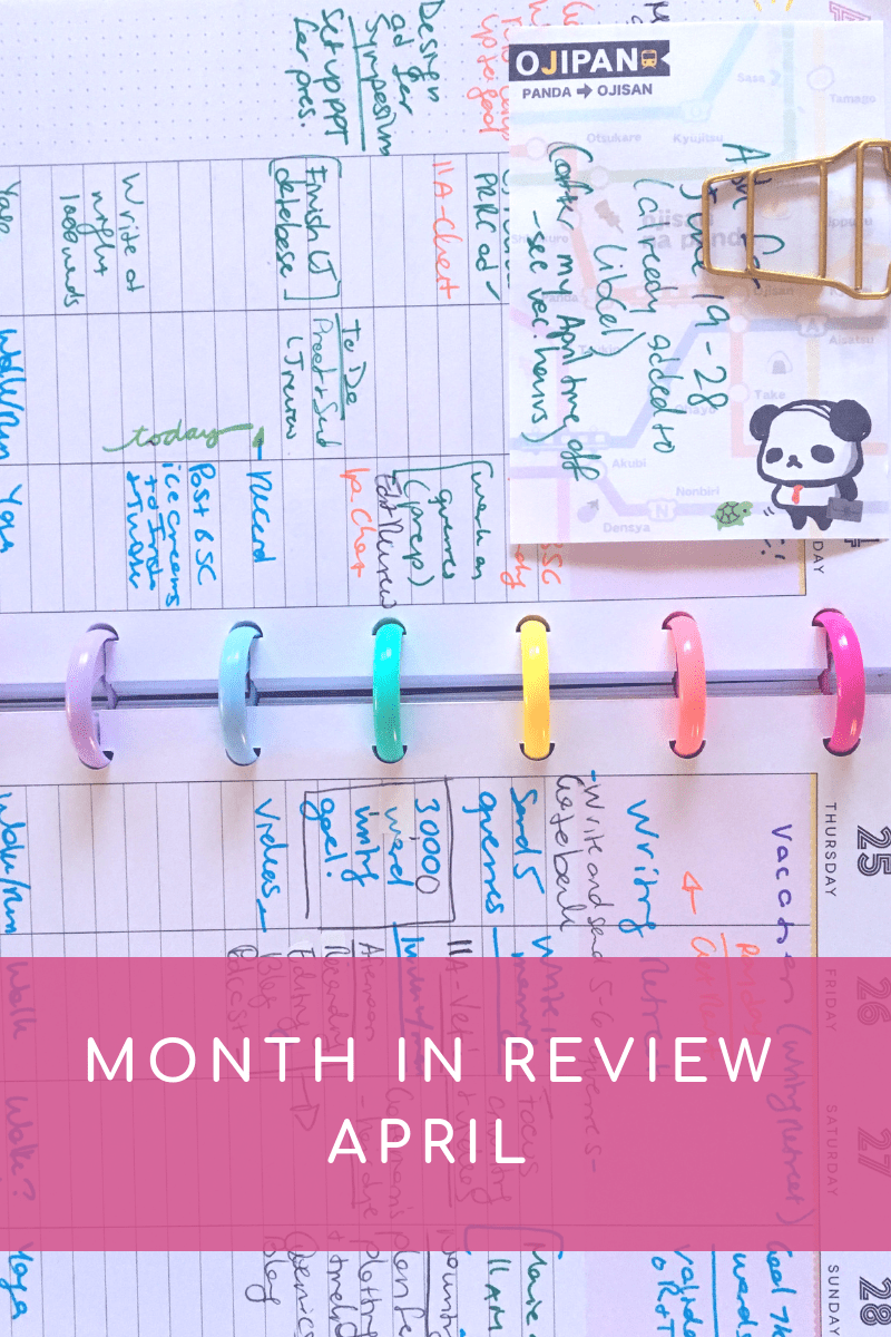 Month in review april